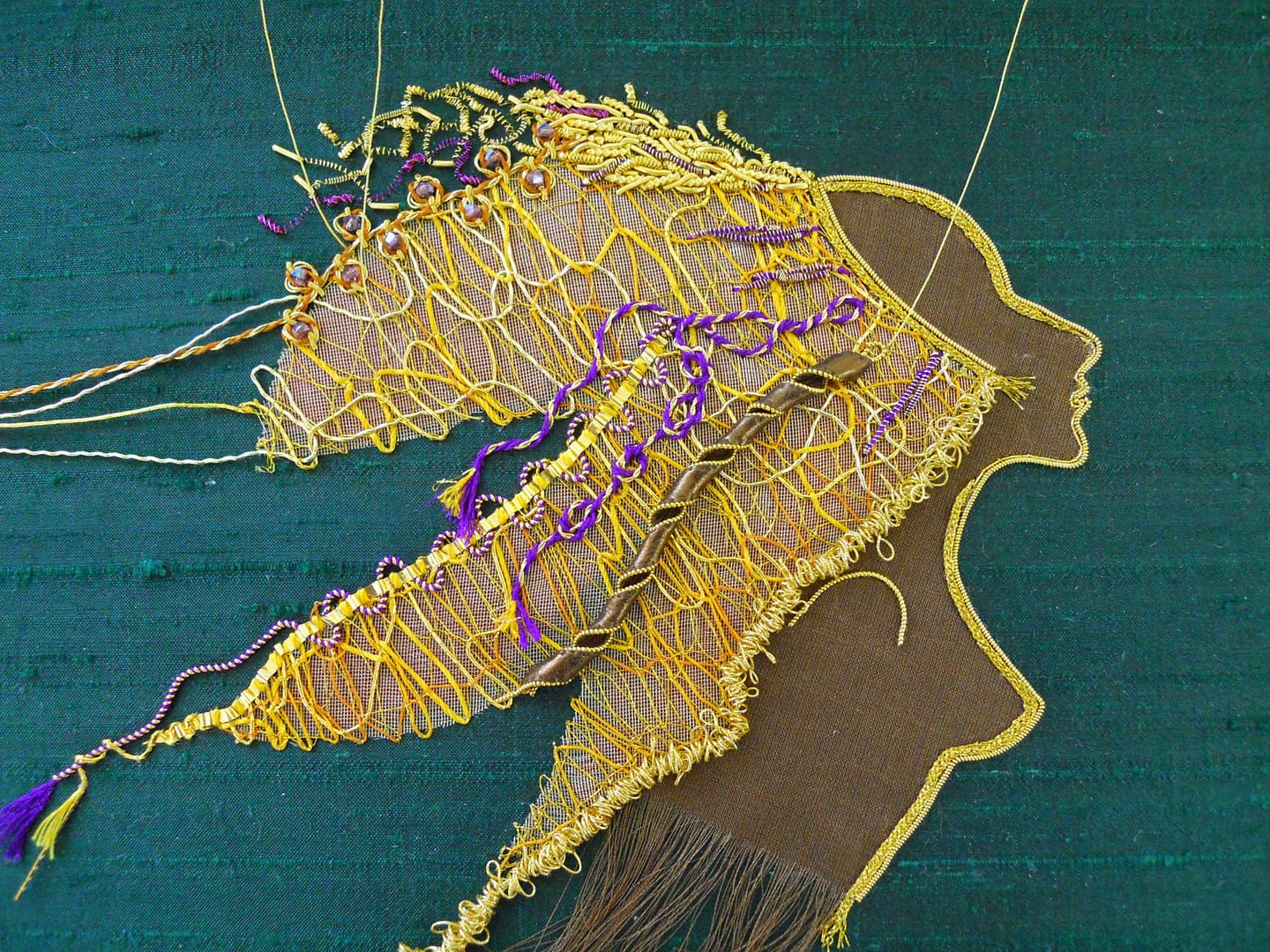 Close-up of details of Creative Goldwork