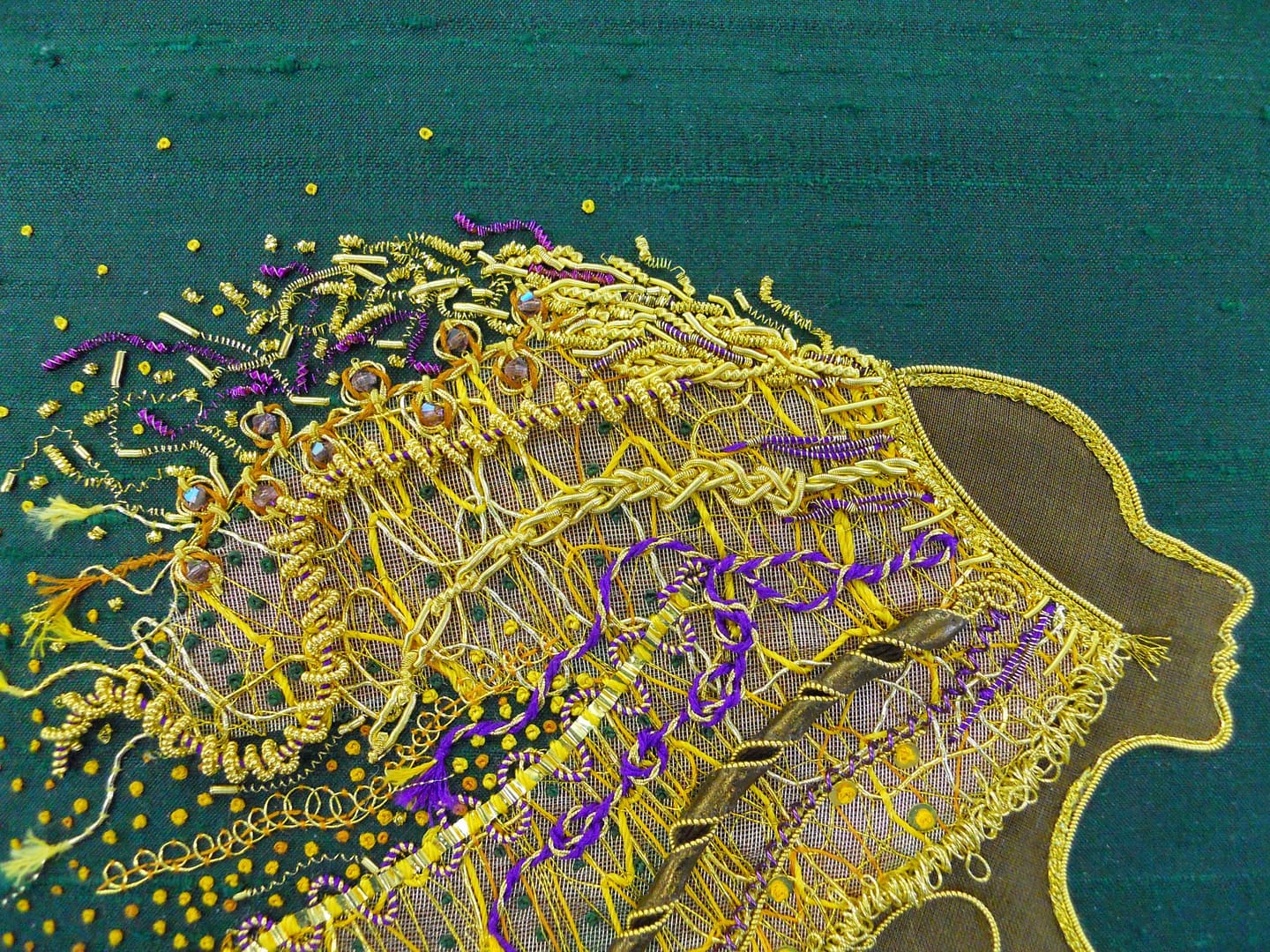 Detail of Lion Woman's mane