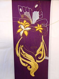 Silver pearl purl outline Silver pearl purl outline