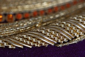 Rough purl and Bright check Rough purl and Bright check in cutwork