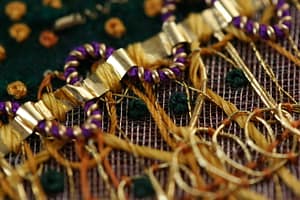 Detail from Lion Woman: Contemporary use of Broad Plate