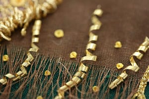 Detail of Lion Woman: coiled Broad Plate