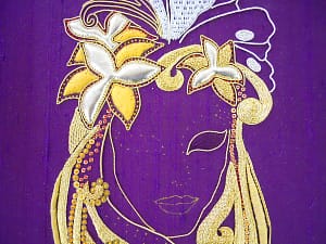 Silk Shaded eye Pearl purl outline with Silk Shading in eye