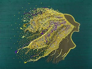 Lion Woman in Creative Gold