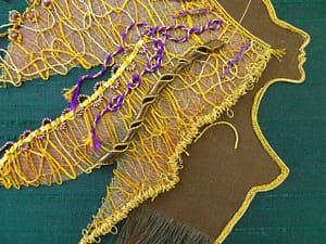 Detail of Lion woman's mane